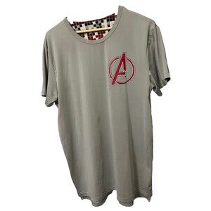 Become A Legend Men's XL Gray Avengers Short Sleeve Shirt Silky Soft